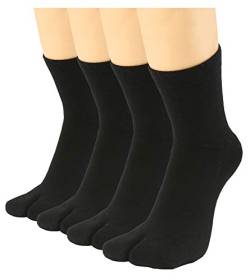 Herren Flip Flop Socken Tabi Split Toe Geta Wicking Baumwolle 4er Pack, Farbe 11, Einheitsgröße von UBUMO