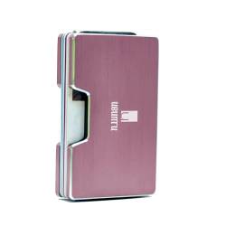 UBUNTU - Slim Wallet mit RFID-Schutz, für Damen & Herren, Mini Geldbörse aus Aluminium mit 2 Geldklammern, Kreditkartenetui/Kartenhalter für bis zu 25 Karten von UBUNTU