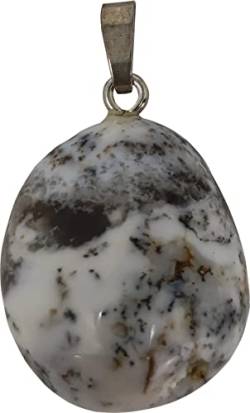 UDIG Dendritenopal Anhänger mit 925er Silberöse, 2 cm von UDIG