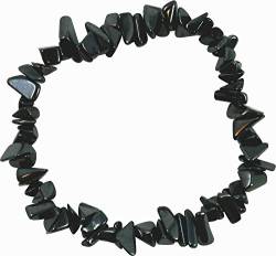 UDIG Edelstein Splitterarmband, Farbe wählbar, Stretch Armband Splitterarmband Kristall (Hämatit) von UDIG