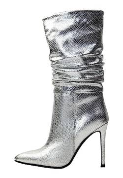 UDIPI Damen Stiefeletten, Silber, 39 EU von UDIPI