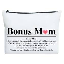 Bonus-Geschenk für Mutter, Weihnachten, Geburtstag, Muttertag Geschenk für Stiefmutter, Stiefmutter von Tochter, Sohn, Schwiegermutter, Dankeschön, Make-up-Tasche, Stiefmutter, Wertschätzungsgeschenk, von UDNADKEX