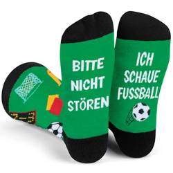 Socken mit Spruch Bitte Nicht Stören Ich Schaue Fussball Lustige Geschenke Weihnachtsgeschenke für Männer Kleinigkeiten, Baumwollsocken Fußball Geschenke für Männer Teenager Jungs zum Geburtstag von UEOTO