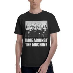 Against Band Machine t-Shirts für Herren und Damen, Mode Rapper T-Shirt, Casual Kurzarmshirt, Unisex-Teenager-Streetwear M von UGANI