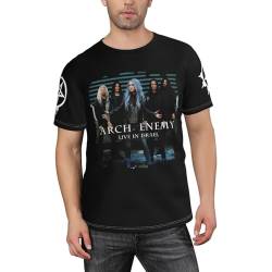 Arch Shirts Enemy Metal Band Herren Damen T-Shirt modisches grafisches bedrucktes T-Shirt mit kurzen Ärmeln Tee Tops 2XL von UGANI