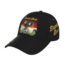 Status%Rock Band Cap, verstellbare Neuheit Baseball Cap, lustige Hip-Hop-Basecap, Geschenke für Männer, Frauen und Fans von UGANI
