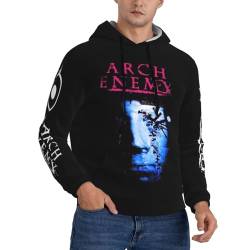 UGANI Arch Hoodie Enemy Metal Band Modisches grafisches Hoodie für Männer mit Designs, Kapuzen-Sweatshirt Schwarz M von UGANI