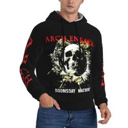 UGANI Arch Hoodie Enemy Metal Band Modisches grafisches Hoodie für Männer mit Designs, Kapuzen-Sweatshirt Schwarz XL von UGANI