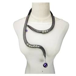 UGANI Neue Mesh Choker Halsketten Schmuck Halskette Hohl Seil Aluminium Draht Einstellbare Pullover Kette Für Frauen Gothic Design von UGANI