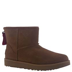 UGG Damen Classic Mini Logo Zip Klassischer Stiefel, Chestnut, 37 EU von UGG