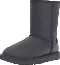 UGG Damen Classic Short Leather Winter, Boots, Black, 36 EU von UGG