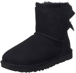 UGG Damen Mini Bailey Bow Ii Classic Boot, Schwarz, 36 EU von UGG