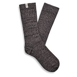 UGG Damen Rippstrick-Socken, lockere Passform, grau/schwarz, Einheitsgröße von UGG