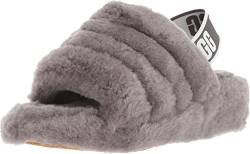 UGG Damen fluff yeah slide SLIPPER, Charcoal, 36 EU von UGG