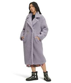 UGG Gertrude Long Teddy Coat, hellgrau, Gr. XS von UGG