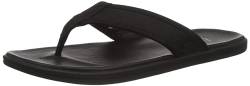 UGG Herren Seaside FLIP Leather Sandale, Black, 45 EU von UGG