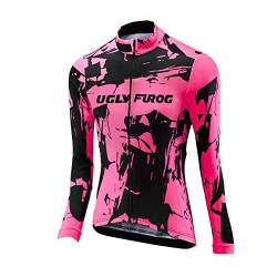 UGLY FROG Bike Wear Damen Fahrradtrikot Trikots & Shirts Fahrrad Hemd Fahrrad Top Outdoor Sports Radfahren Herbst Cycling Jersey von UGLY FROG