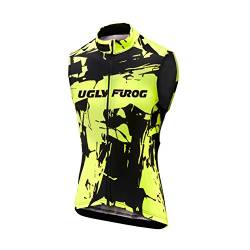 UGLY FROG Herren Frühling Ärmelloses Männer die Jersey Triathlon Vest Fahrradbekleidung Winter Thermal Warm Rennrad Radweste Besondere Designs von UGLY FROG