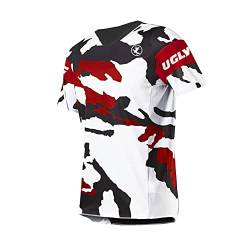 UGLY FROG MTB Downhill Trikot Kompressionsshirt Herren Kurzarm Fitness T-Shirt Freizeit Männer Laufshirt Printed und Klassisch Top Funktionswäsche von UGLY FROG