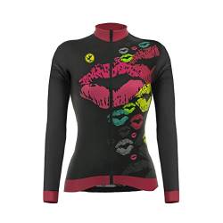 UGLY FROG Winter Jersey Fahrradtrikot Polyester Thermal Fleece Langarm Shirt Damen Breathable Radfahren Fahrrad Lange Hülsen Fahrrad Hemd Damen Langarm Fahrradbekleidung Radfahren von UGLY FROG