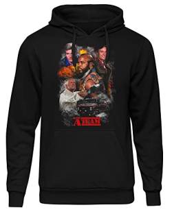 A-Team Herren Kapuzenpullover | A Team Hoodie 80er - A Team Van Pullover - B.A. Baracus - Hannibal Murdock | M7 Schwarz (S) von UGLYSHIRT