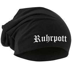 Ruhrpott Mütze | Ruhrpott Zeche Gelsenkirchen Essen Bochum Fussball Ultras Sport Unisex Beanie | Schwarz von UGLYSHIRT