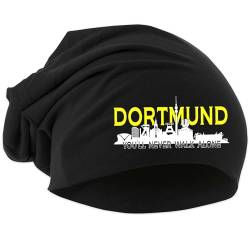 UGLYSHIRT Dortmund Skyline Mütze | Strickmütze Dortmund Sport Mütze Hut Logo Hat Stadt Dehnbar | Beanie von UGLYSHIRT