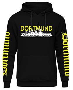 UGLYSHIRT Dortmund über Alles Herren Kapuzenpullover | Dortmund Pullover Skyline Hoodie | Schwarz (3XL) von UGLYSHIRT