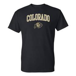 NCAA Arch Logo, Team Color T Shirt, College, University, University of Colorado Buffaloes Schwarz, XL von UGP Campus Apparel