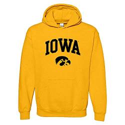 NCAA Offiziell lizenziertes College – University Team Color Arch Logo Hoodie, Iowa Hawkeyes Gold, XX-Large von UGP Campus Apparel