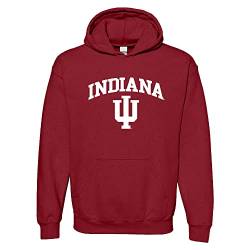 NCAA Offiziell lizenziertes College – University Team Color Arch Logo Hoodie - Rot - Medium von UGP Campus Apparel