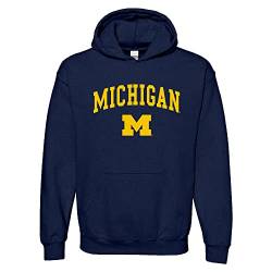 NCAA Offizielles Lizenzprodukt College – University Team Color Arch Logo Hoodie, Michigan Wolverines Navy, XX-Large von UGP Campus Apparel