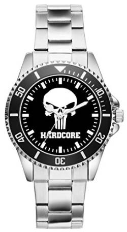 UHR63 Hardcore Skull Geschenk Artikel Idee Fan Uhr 1800 von UHR63