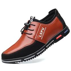 UIKGITP Casual Business Herrenschuhe Freizeitschuhe Atmungsaktive Komfort Schuhe Schnürsenkel Gehen Mode Fahren Luxus Leder Herrenschuhe Sportschuhe Arbeit Büro Outdoor Kleid von UIKGITP