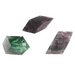 UIMWHAVG 1 Stück geschnitzter würfelförmiger natürlicher Quarzkristall-Regenbogen-Fluorit for Geschenke Naturstein von UIMWHAVG
