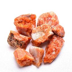 UIMWHAVG 1PC Natürliche Kristall Quarz Mineralien Probe Amethyst Rosenquarz Unregelmäßige Form Rauer Stein Reiki Wohnkultur (Color : Sunstone, Size : 100g) von UIMWHAVG