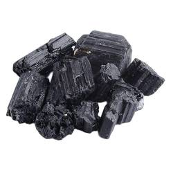 UIMWHAVG Natürlicher Rosenquarz-Kristallstein, Citrin-Kristall, Amethyst-Stein, schwarzer Turmalin, zufällig (Color : Black Tourmaline, Size : 1pack190-200g) von UIMWHAVG