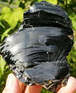 UIMWHAVG Natürliches Kristall-Rohexemplar 1 Stück Obsidian-Kristallstein Natürliches Rohexemplar 200 gStein Naturstein von UIMWHAVG