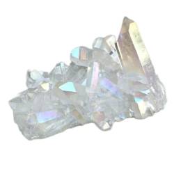 UIMWHAVG Natürliches weißes Kristall-Aura-Quarz-Stein-Cluster-Exemplar 150 g-380 g Geeignet for Möbeldekoration Naturstein (Color : 150g-200g) von UIMWHAVG