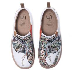 UIN Damen Herren Fashion Tribe Art Sneaker bemalte Leinwand Slipper Damen Reiseschuhe Unisex（38） von UIN