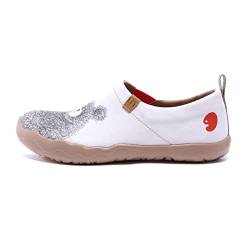 UIN Damen Kunstgemalte Reiseschuhe Slipper Casual Loafers Leichter Komfort Mode Sneaker Toledo Ⅰ Be with You (42.5) von UIN