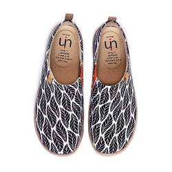 UIN Damen Männer jenseits des Schattens Gemalte Kunst Mode Sneaker Canvas Slip-On Travel Schuhe Unisex 37 von UIN