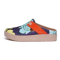 UIN Fuerteventure Ⅲ Summer Lush 3 Slipper Damen Hausschuhe Lässige Wanderschuhe Leicht Loafer Schuhe Bemalter Reiseschuh Slip On Schuhe (40.5) von UIN