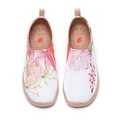 UIN Tropical Blossom Damen Painted Slip On Schuhe Reiseschuhe Lässiger Segelschuhe Canvas Mehrfarbig(38.5) von UIN