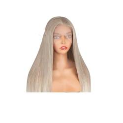 Spitze Front Perücke Synthetisches Haar HD Transparente Spitze Frontal Perücken Für Frauen Perücke Cosplay 01S 13x4x1 Lace Wigs#22INCHES von UIOKLMJH