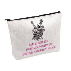 UJIMS ACOWAR Make-up-Tasche für Fantasiebuchliebhaber, Motiv: Monster und Bösewichte, Sarah Maass Fans, Geschenk, Buchartikel, Tasche mit größter Stärke, Modern von UJIMS