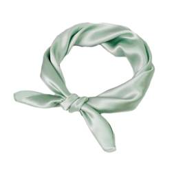 UK_Stone 100% Seide Unisex Einfarbig Bandana Schal Halstuch 50 * 50cm (Grün) von UK_Stone