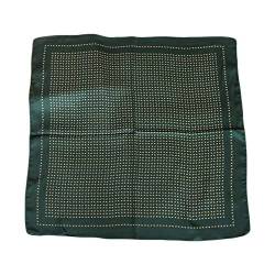 UK_Stone Herren Paisley Muster Bandana Halstuch 100% Seide Krawatte Anzug Taschenhandtuch Multifunktionstuch 50 * 50cm (Z_Pattern #3 Grün) von UK_Stone