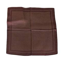 UK_Stone Herren Paisley Muster Bandana Halstuch 100% Seide Krawatte Anzug Taschenhandtuch Multifunktionstuch 50 * 50cm (Z_Pattern #3 Kaffee) von UK_Stone