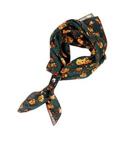 UK_Stone Herren Rot Blumen Bandana Kopftuch Halstuch Baumwolle Gratis Schnalle Schließe von UK_Stone